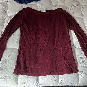 LOFT Longsleeve Tee Burgundy